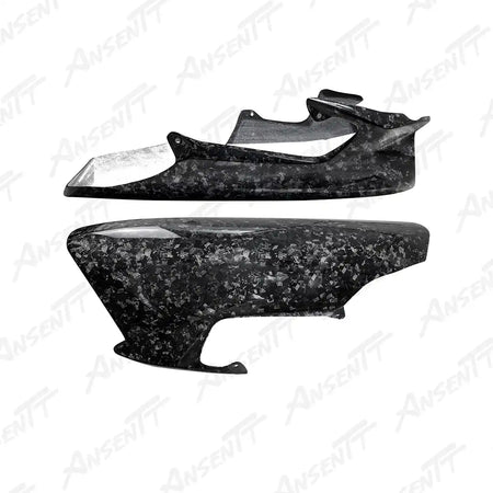 Carbon Fiber One Piece Long Belly Pan for Kawasaki Z H2 Z H2 SE 2020-2026 - 2x2 Twill Glossy