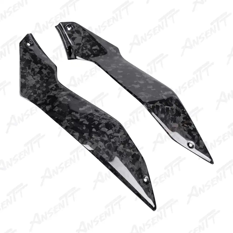 Carbon Fiber Under Tank Covers for Kawasaki Z H2 Z H2 SE 2020-2026 - 2x2 Twill Glossy