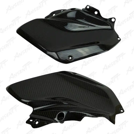 Carbon Fiber Tank Side Covers (Pair) for Kawasaki Z H2 Z H2 SE 2020-2026 - 2x2 Twill Glossy