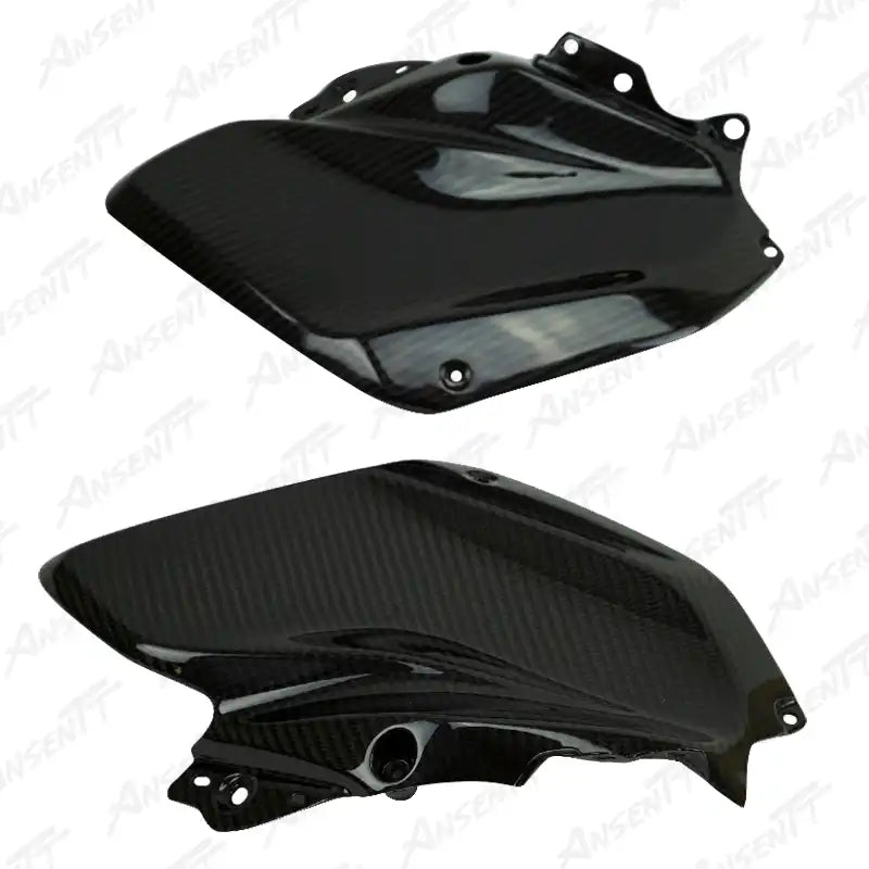Carbon Fiber Tank Side Covers (Pair) for Kawasaki Z H2 Z H2 SE 2020-2026 - 2x2 Twill Glossy