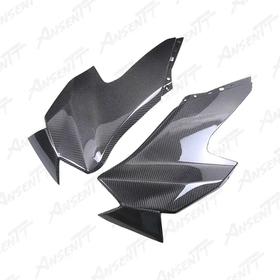 Carbon Fiber Fairing Side Panels (Pair) for Kawasaki Ninja ZX-10R 2021-2025 - 2x2 Twill Glossy