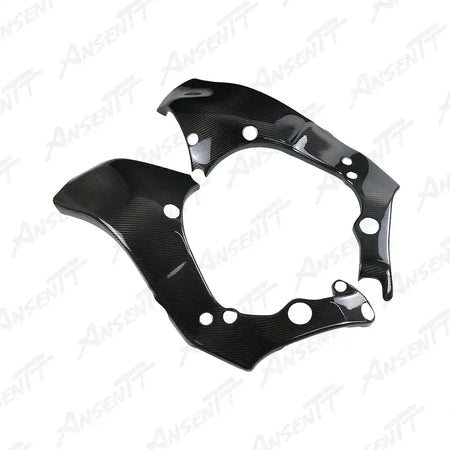 Carbon Fiber Frame Covers (Pair) for Kawasaki Ninja ZX-10R 2021-2025 - 2x2 Twill Glossy