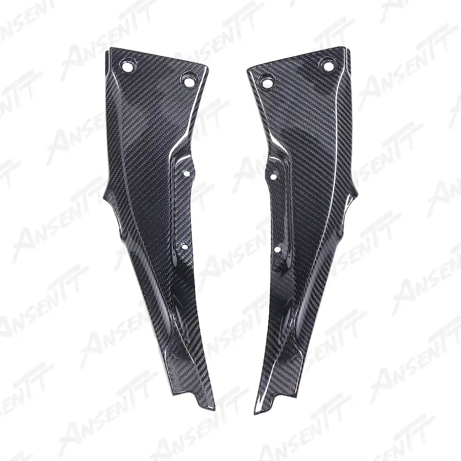 Carbon Fiber Subframe Side Panels (Pair) for Kawasaki Ninja ZX-10R 2021-2025 - 2x2 Twill Glossy