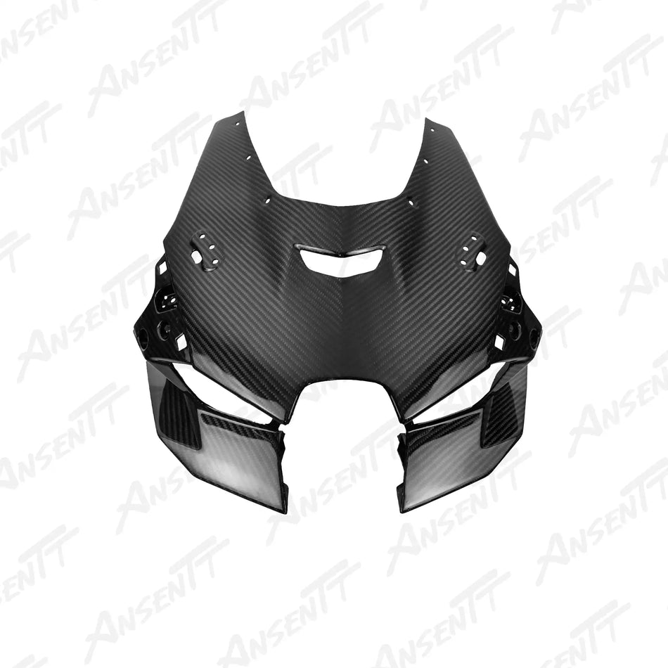 Carbon Fiber Front Nose Headlight Fairing for Kawasaki Ninja ZX-10R 2021-2025 - 2x2 Twill Glossy