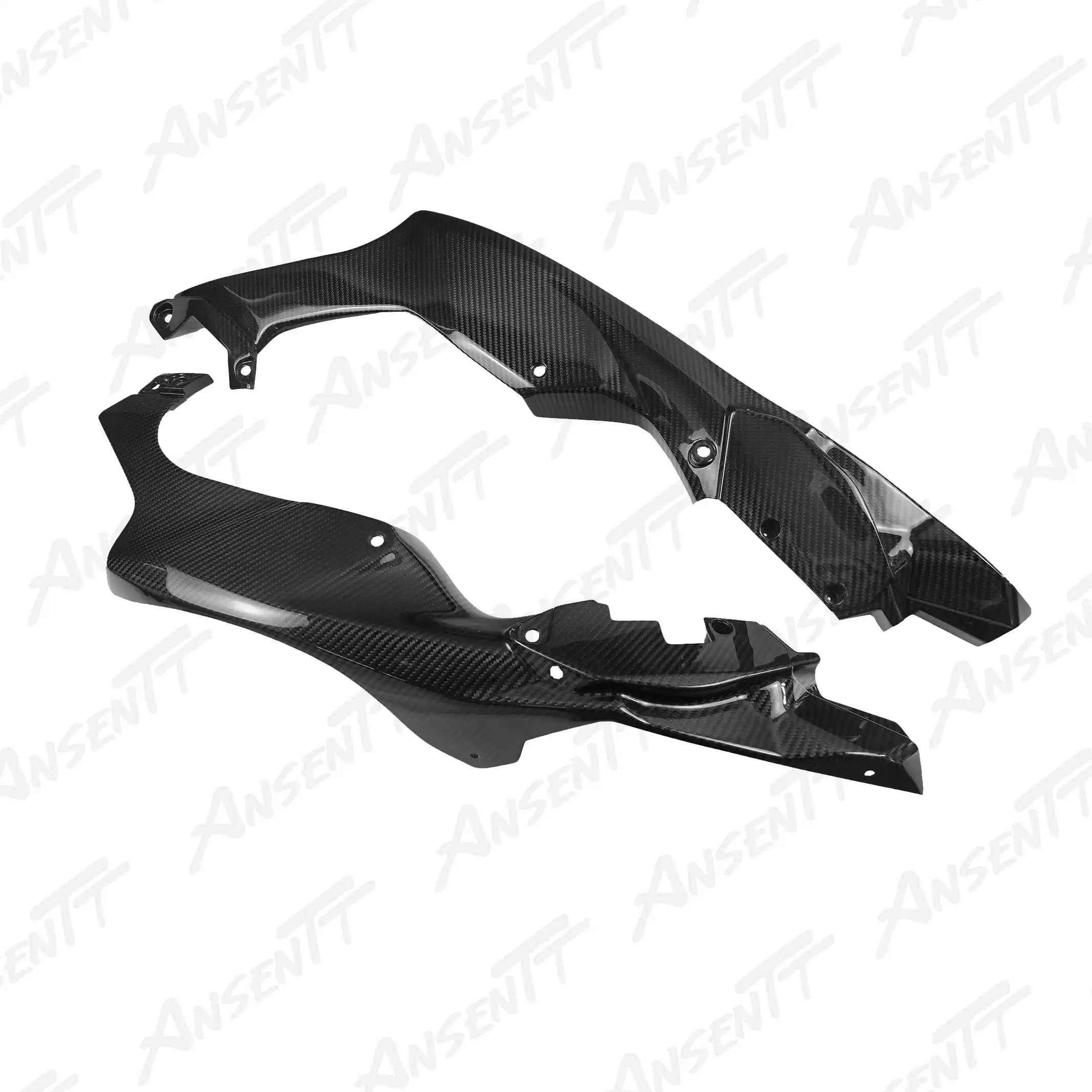Carbon Fiber Front Fairing Side Panels (Pair) for Kawasaki Ninja ZX-10R 2021-2025 - 2x2 Twill Glossy