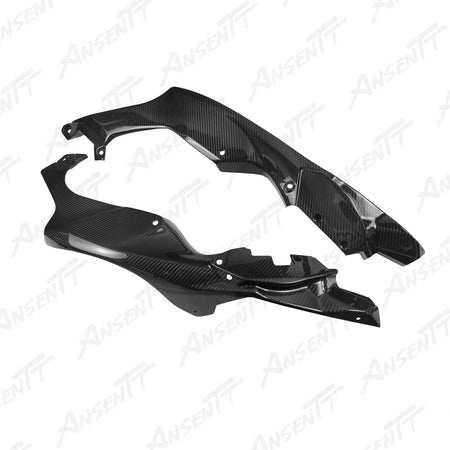 Carbon Fiber Front Fairing Side Panels (Pair) for Kawasaki Ninja ZX-10R 2021-2025 - 2x2 Twill Glossy