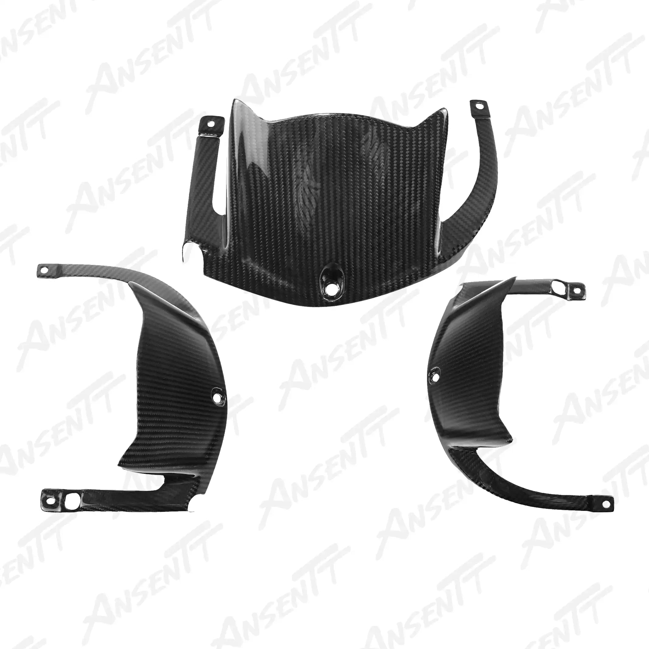 Carbon Fiber Rear Fender Mudguard for Kawasaki Ninja ZX-10R 2021-2025 - 2x2 Twill Glossy