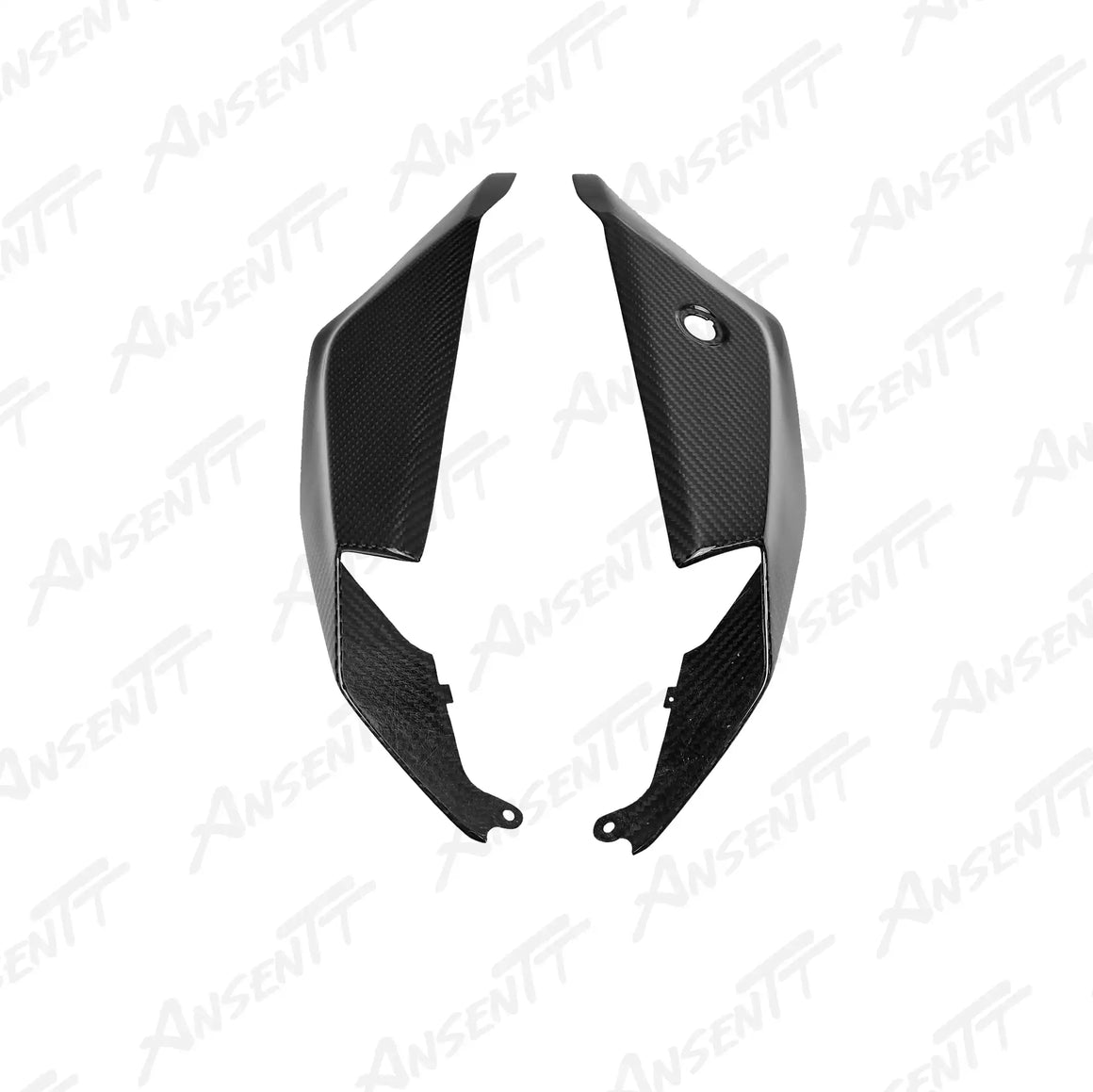 Carbon Fiber Rear Tail Side Cowls (Pair) for Kawasaki Ninja ZX-10R 2021-2025 - 2x2 Twill Glossy