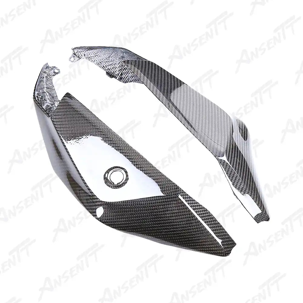 Carbon Fiber Rear Tail Side Cowls (Pair) for Kawasaki Ninja ZX-10R 2021-2025 - 2x2 Twill Glossy