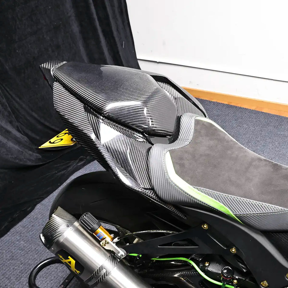 Carbon Fiber Rear Upper Tail Driver Seat Fairing for Kawasaki Ninja ZX-10R 2021-2025 - 2x2 Twill Glossy