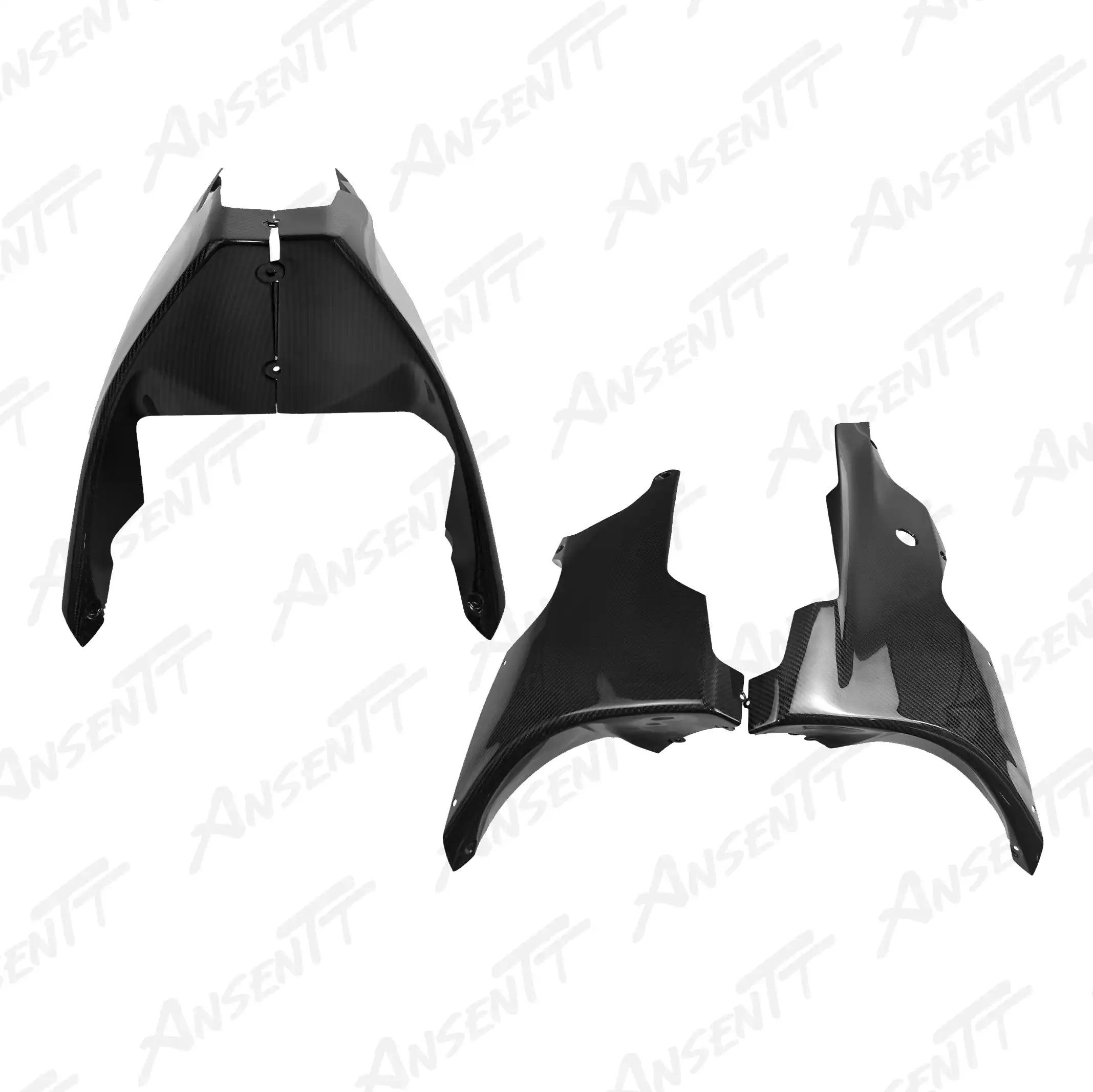 Carbon Fiber Lower Belly Pan for Kawasaki Ninja ZX-10R 2021-2025 - 2x2 Twill Glossy