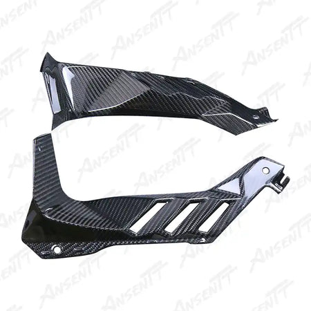 Carbon Fiber Upper Fairing Infill Panels (Pair) for Kawasaki Ninja ZX-10R 2021-2025 - 2x2 Twill Glossy