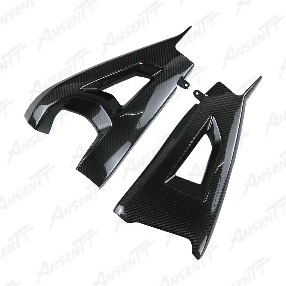 Carbon Fiber Rear Swingarm Cover for Kawasaki Ninja ZX-10R 2021-2025 - 2x2 Twill Glossy