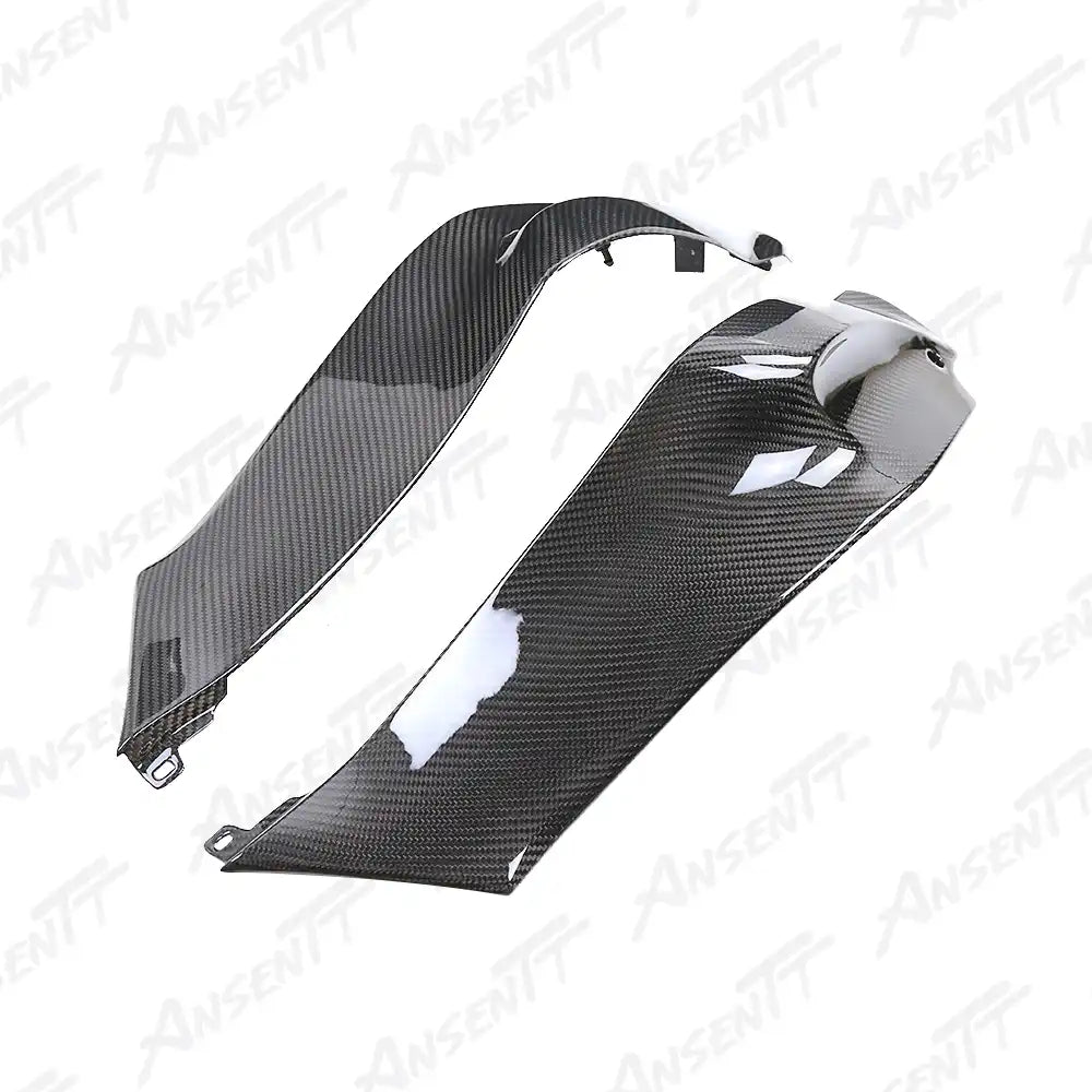 Carbon Fiber Front Side Tank Panels (Pair) for Kawasaki Ninja ZX-10R 2021-2025 - 2x2 Twill Glossy