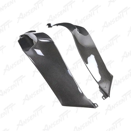 Carbon Fiber Front Side Tank Panels (Pair) for Kawasaki Ninja ZX-10R 2021-2025 - 2x2 Twill Glossy