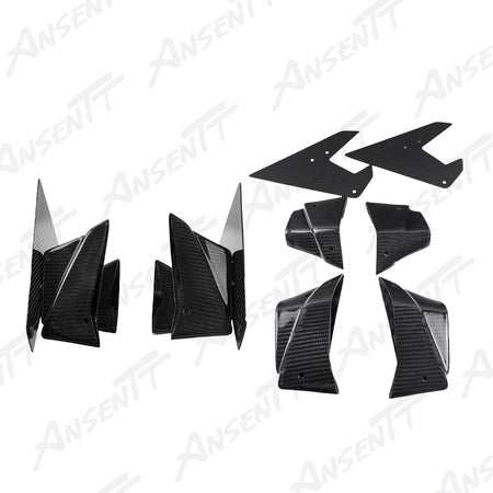 Carbon Fiber Aerodynamic Left & Right Winglets Pair
