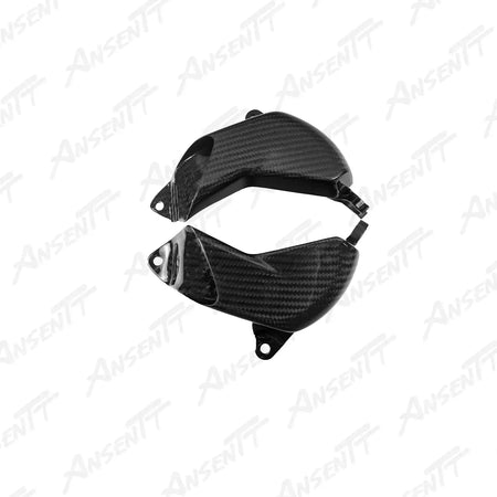 Carbon Fiber Front Brake Caliper Cooling Ducts (Pair) for KTM 1290 Super Duke R  EVO  RR - 2x2 Twill Glossy