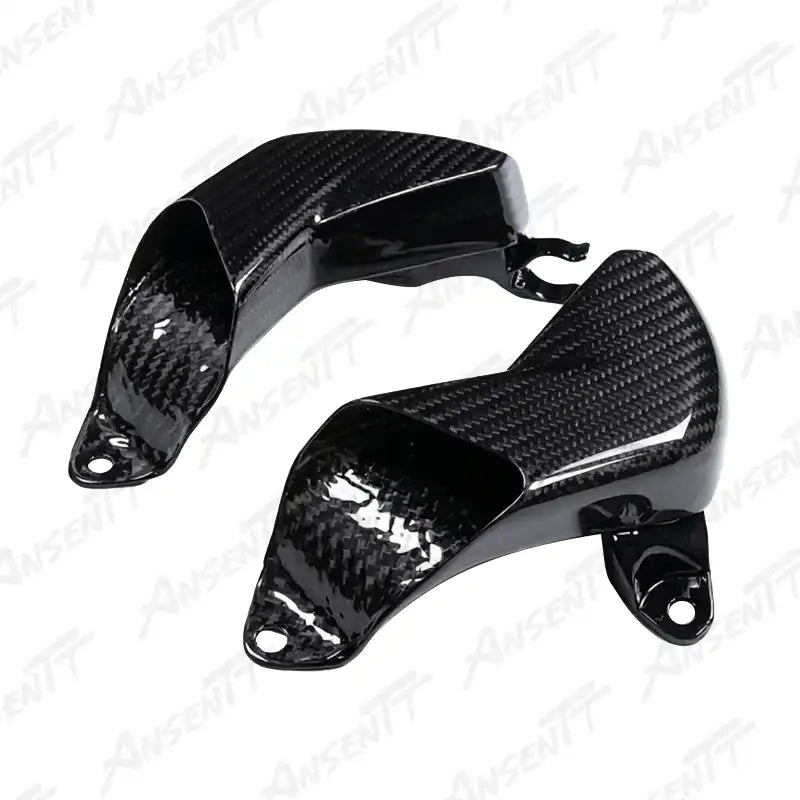 Carbon Fiber Front Brake Caliper Cooling Ducts (Pair) for KTM 1290 Super Duke R  EVO  RR - 2x2 Twill Glossy
