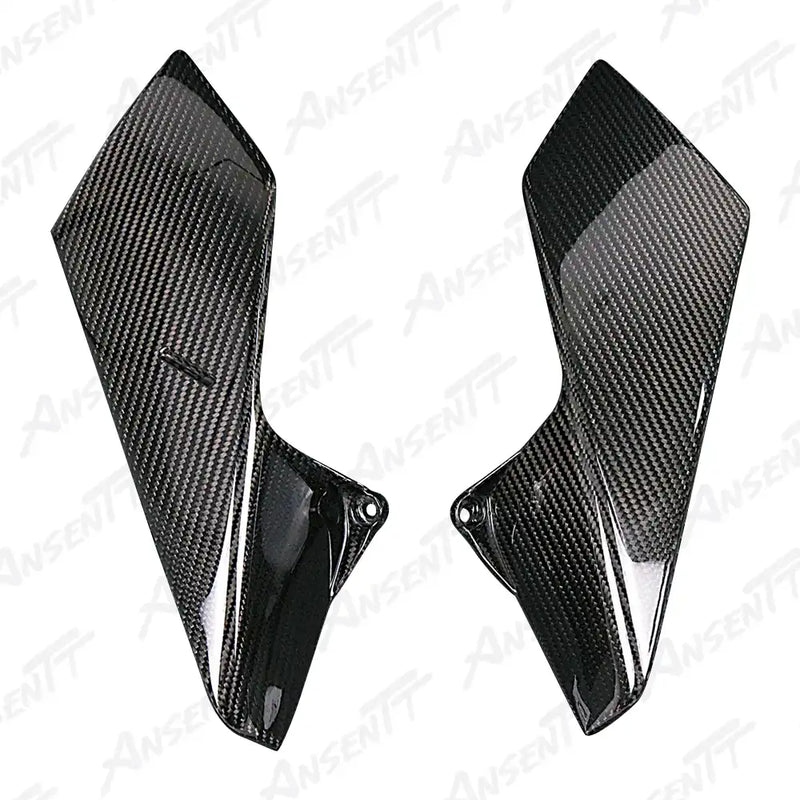 Paneles laterales de cuadro de fibra de carbono para KTM 790 890 Duke R GP 2018-2025 sarga 2x2 brillante