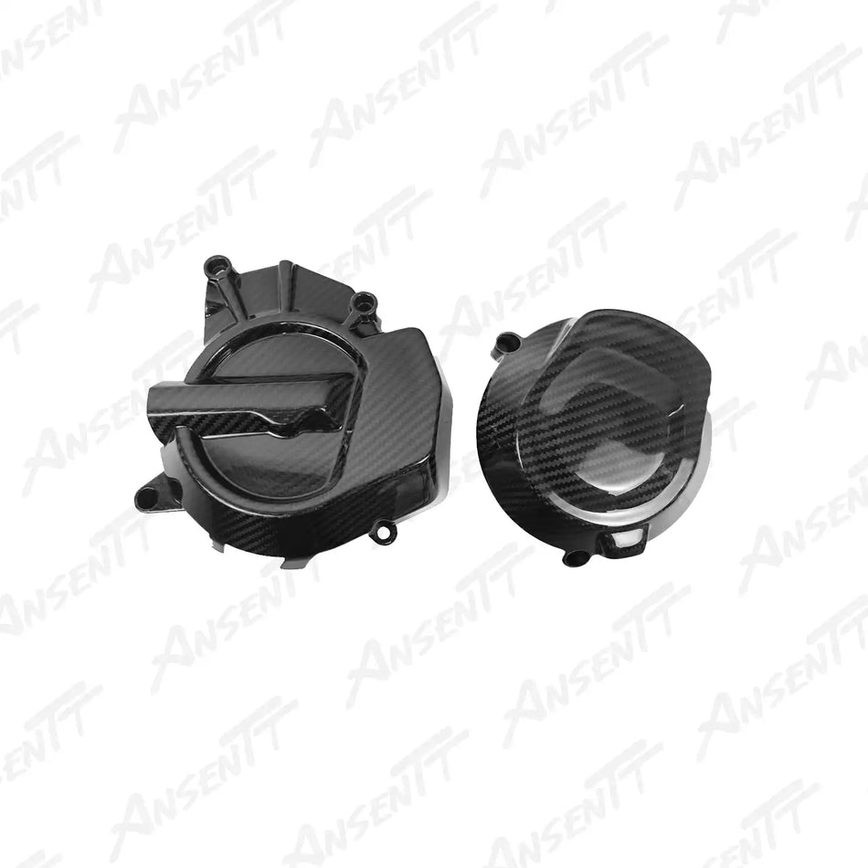 Carbon Fiber Engine Case Covers Protection for KTM 790  890 Duke R GP 2018-2025 2x2 Twill Glossy
