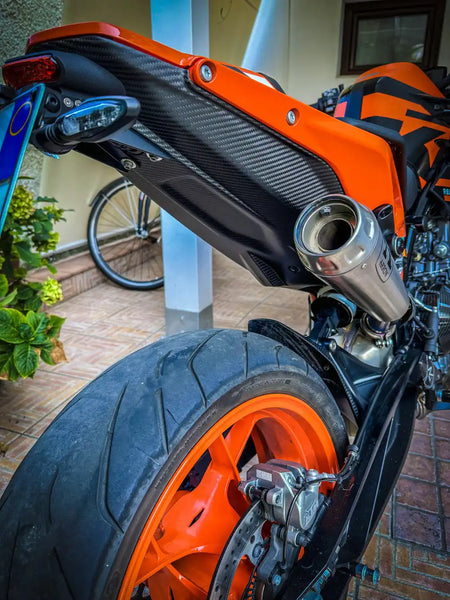 Carbon Fiber Rear Undertail Cover Panel for KTM 790  890 Duke R GP 2018-2025 2x2 Twill Glossy
