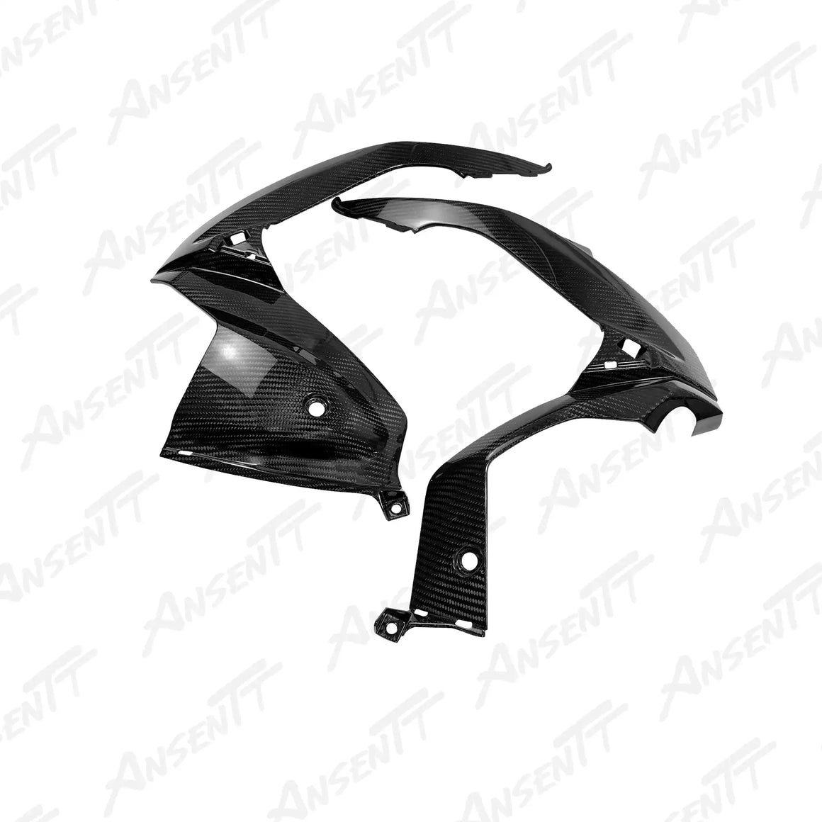 Carbon Fiber Frame Covers for Suzuki GSXR 1000 2017-2026, 2x2 Twill Glossy