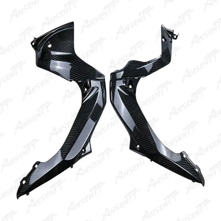 Carbon Fiber Frame Covers for Suzuki GSXR 1000 2017-2026, 2x2 Twill Glossy
