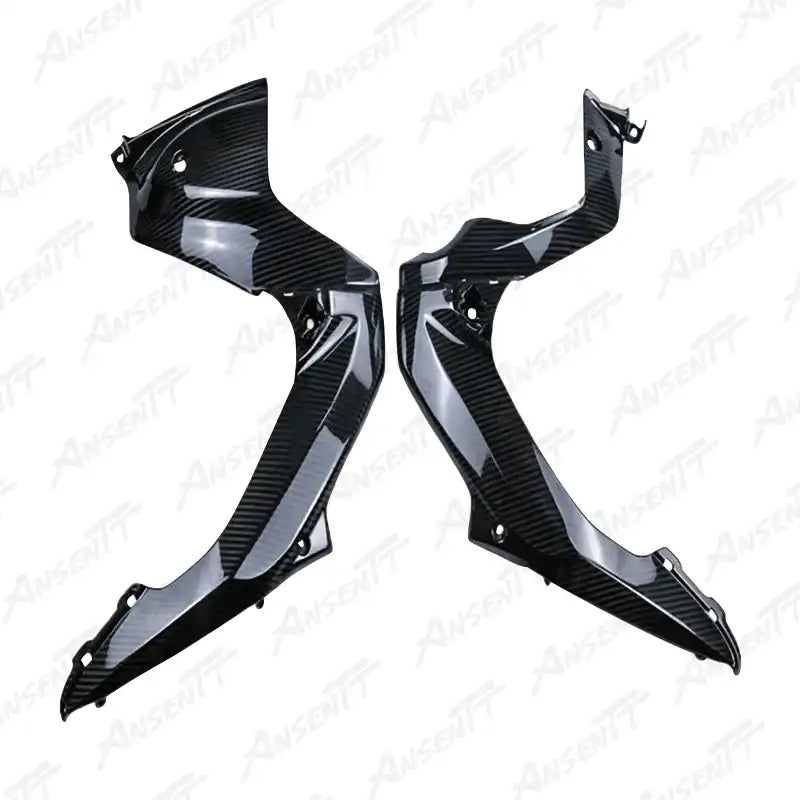 Carbon Fiber Frame Covers for Suzuki GSXR 1000 2017-2026, 2x2 Twill Glossy
