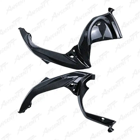 Carbon Fiber Frame Covers for Suzuki GSXR 1000 2017-2026, 2x2 Twill Glossy