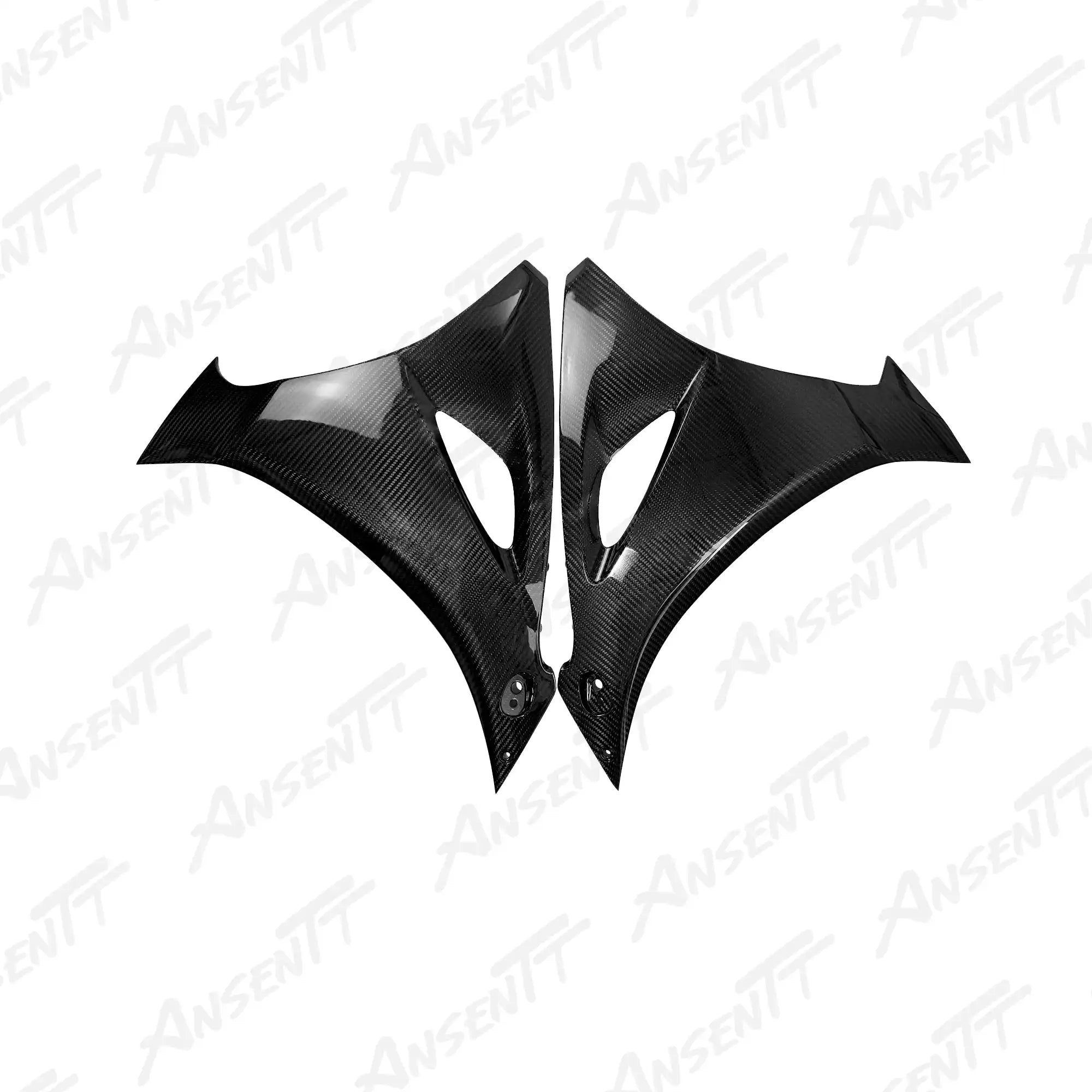 Carbon Fiber Large Side Fairings (Pair) for Suzuki GSXR 1000 2017-2026, 2x2 Twill Glossy