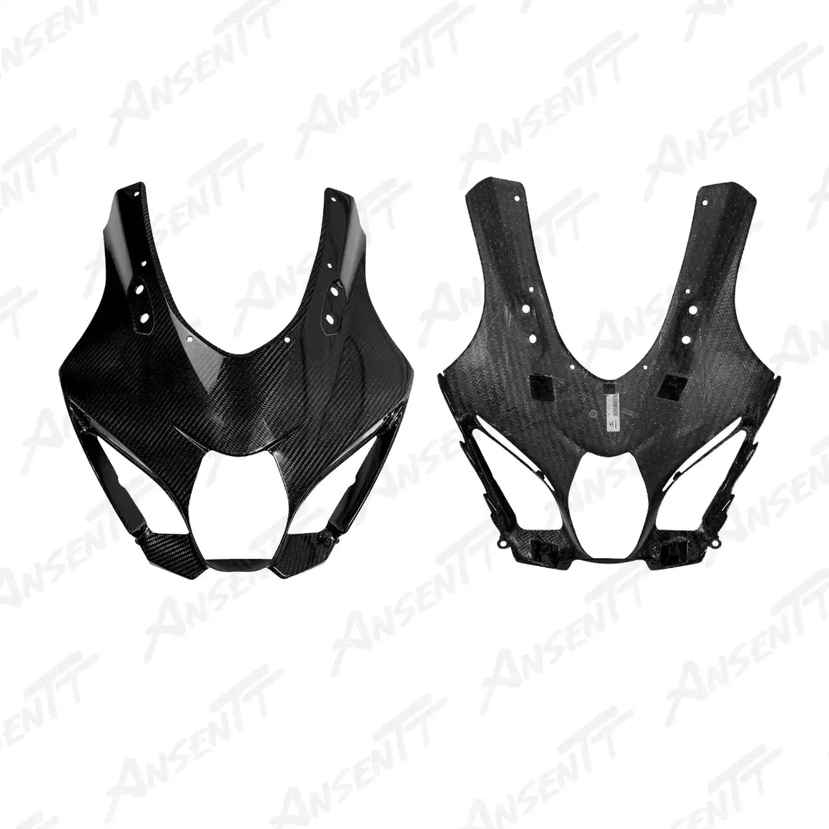 Carbon Fiber Front Upper Nose Fairing for Suzuki GSXR 1000 2017-2026, 2x2 Twill Glossy