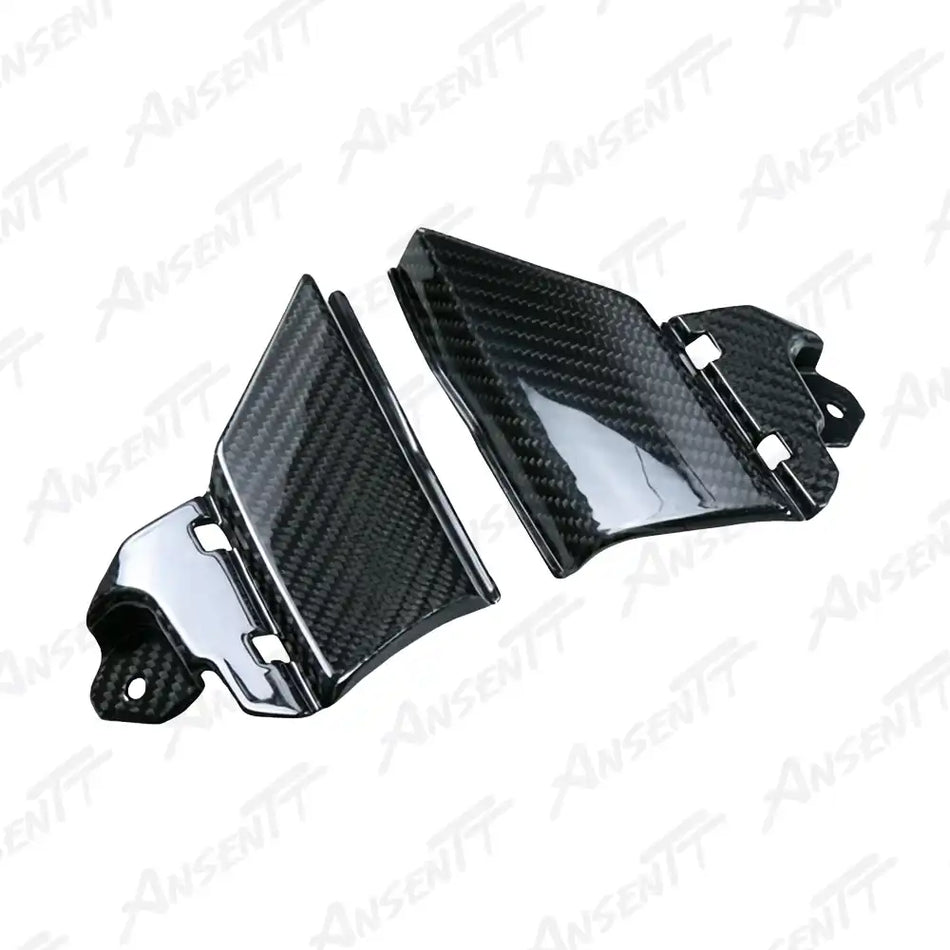 Carbon Fiber Seat Side Panels (Pair) for Suzuki GSXR 1000 2017-2026, 2x2 Twill Glossy