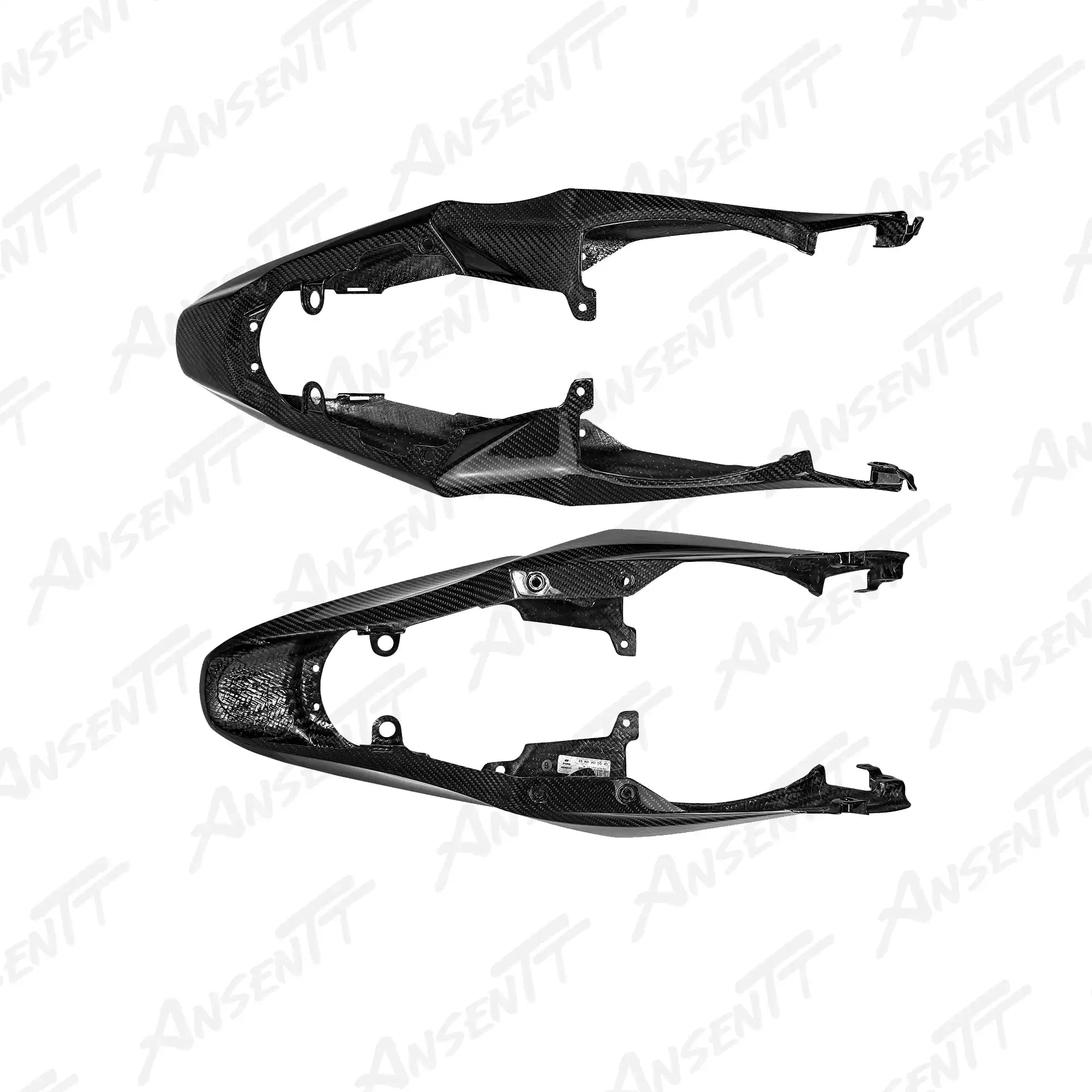 Carbon Fiber Rear Seat Side Panel for Suzuki GSXR 1000 2017-2026, 2x2 Twill Glossy