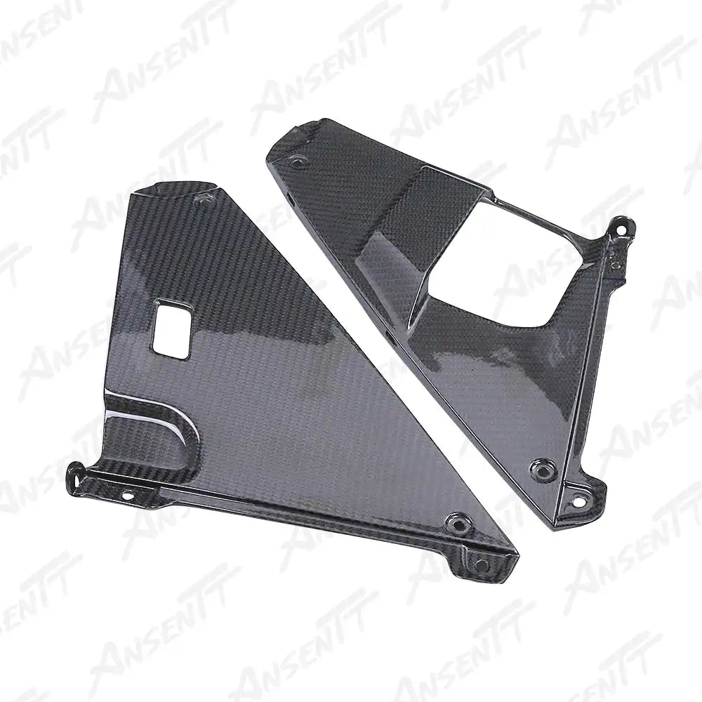 Carbon Fiber Under Inner Cowling Fairings (Pair) for Suzuki GSX1300R Hayabusa 2021-2025, 2x2 Twill Weave (Glossy)