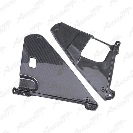 Carbon Fiber Under Inner Cowling Fairings (Pair) for Suzuki GSX1300R Hayabusa 2021-2025, 2x2 Twill Weave (Glossy)