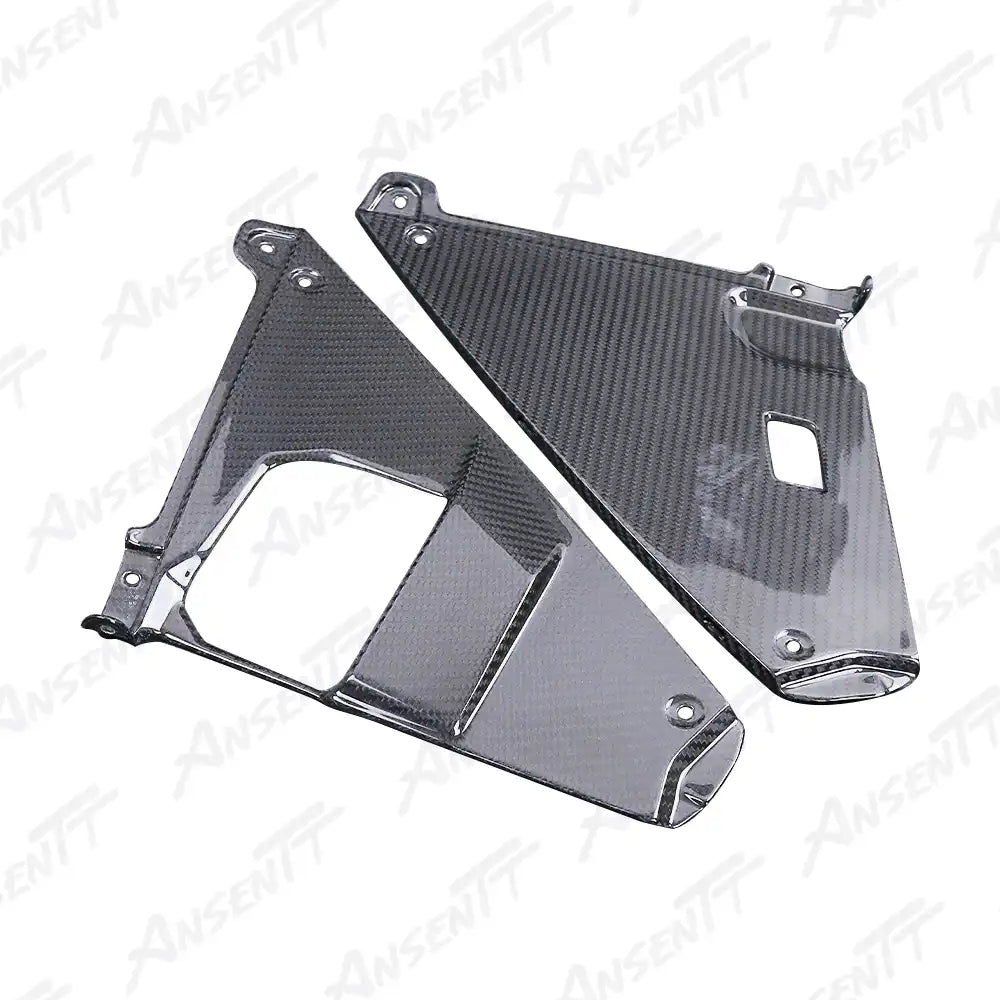 Carbon Fiber Under Inner Cowling Fairings (Pair) for Suzuki GSX1300R Hayabusa 2021-2025, 2x2 Twill Weave (Glossy)
