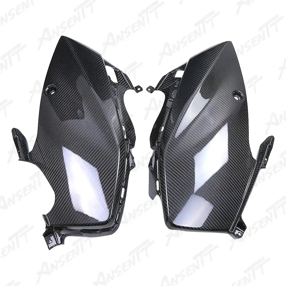 Carbon Fiber Frame Side Covers (Pair) for Suzuki GSX1300R Hayabusa 2021-2025, 2x2 Twill Weave (Glossy)