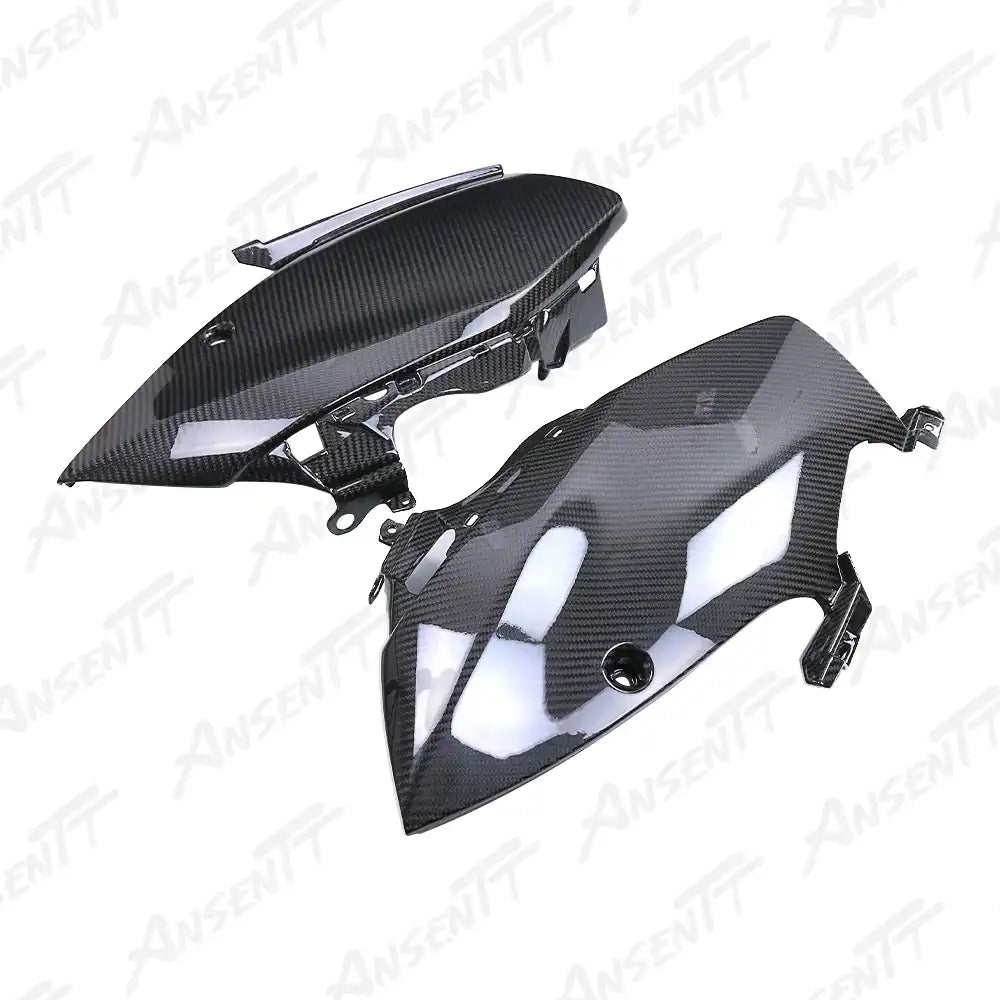 Carbon Fiber Frame Side Covers (Pair) for Suzuki GSX1300R Hayabusa 2021-2025, 2x2 Twill Weave (Glossy)