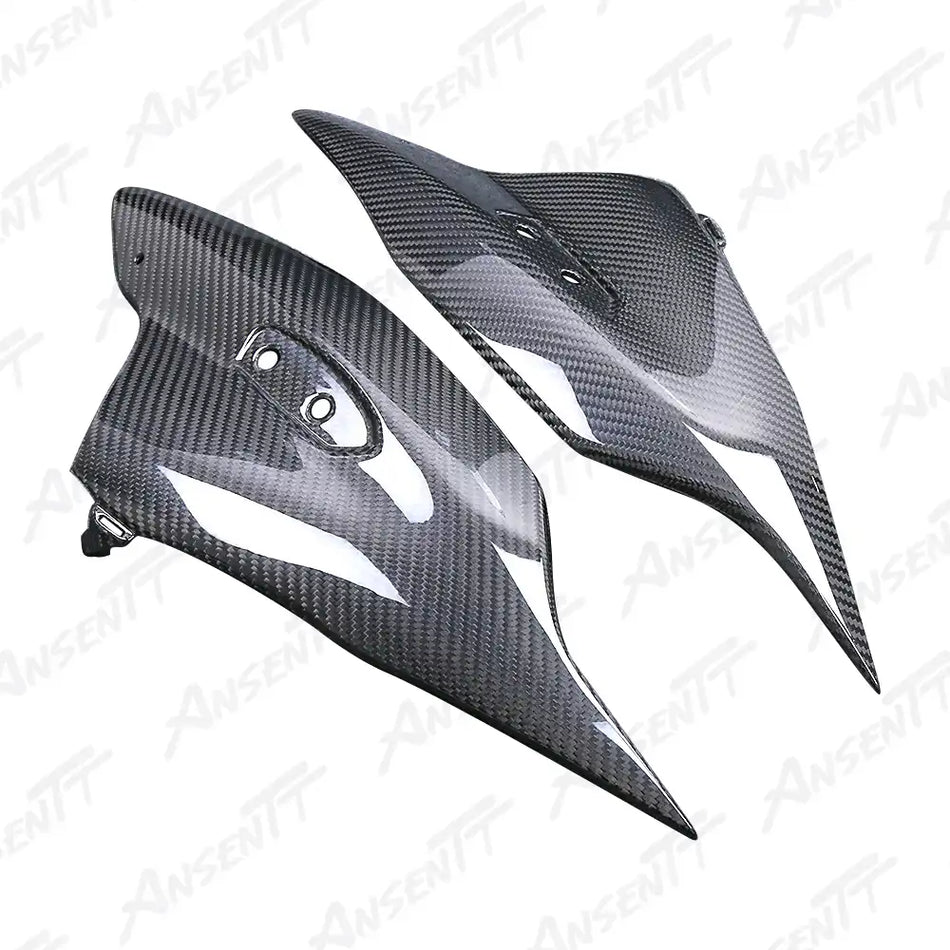 Carbon Fiber Front Fairing Side Panels (Pair) for Suzuki GSX1300R Hayabusa 2021-2025, 2x2 Twill Weave (Glossy)