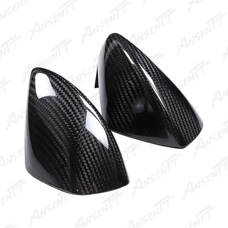 Carbon Fiber Mirror Caps (Pair) for Suzuki GSX1300R Hayabusa 2021-2025, 2x2 Twill Weave (Glossy)