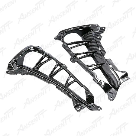 Carbon Fiber Inner Side Vent Fairings (Pair) for Suzuki GSX1300R Hayabusa 2021-2025, 2x2 Twill Weave (Glossy)