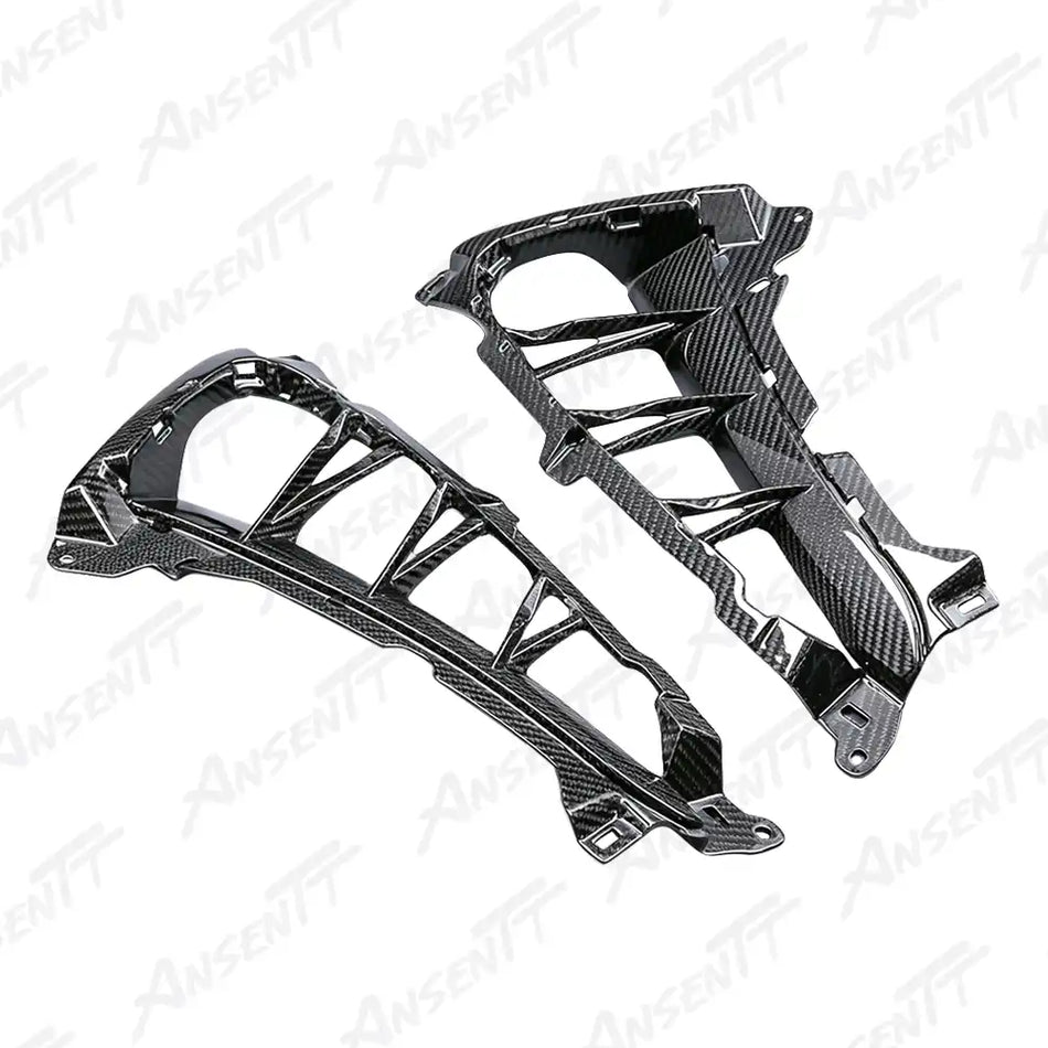 Carbon Fiber Inner Side Vent Fairings (Pair) for Suzuki GSX1300R Hayabusa 2021-2025, 2x2 Twill Weave (Glossy)