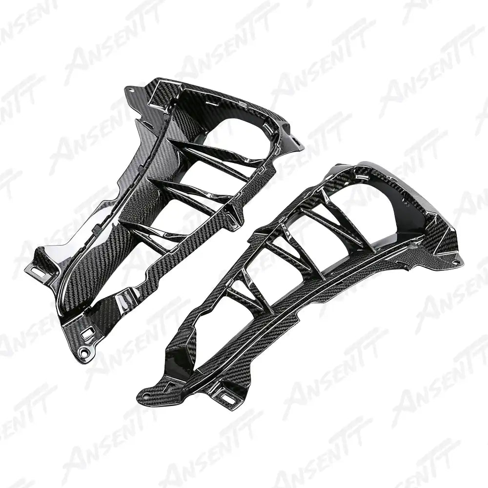 Carbon Fiber Inner Side Vent Fairings (Pair) for Suzuki GSX1300R Hayabusa 2021-2025, 2x2 Twill Weave (Glossy)