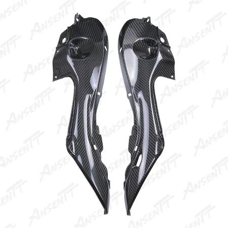 Carbon Fiber Rear Tail Upper Side Panels (Pair) for Suzuki GSX1300R Hayabusa 2021-2025, 2x2 Twill Weave (Glossy)