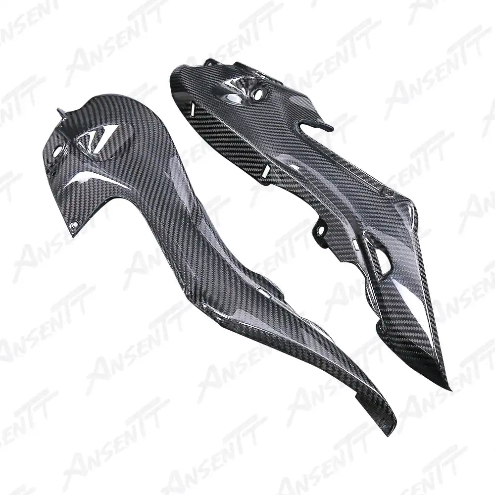 Carbon Fiber Rear Tail Upper Side Panels (Pair) for Suzuki GSX1300R Hayabusa 2021-2025, 2x2 Twill Weave (Glossy)