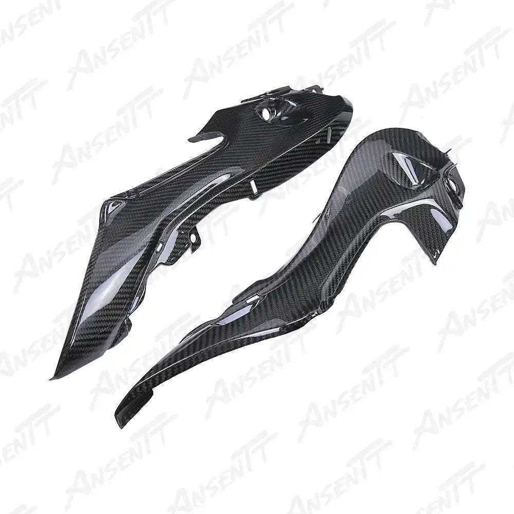 Carbon Fiber Rear Tail Upper Side Panels (Pair) for Suzuki GSX1300R Hayabusa 2021-2025, 2x2 Twill Weave (Glossy)