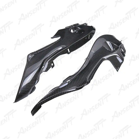 Carbon Fiber Rear Tail Upper Side Panels (Pair) for Suzuki GSX1300R Hayabusa 2021-2025, 2x2 Twill Weave (Glossy)