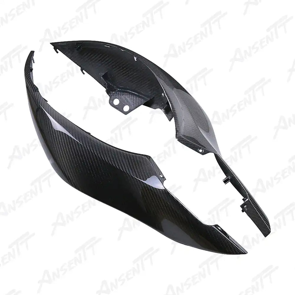 Carbon Fiber Rear Tail Side Cowls (Pair) for Suzuki GSX1300R Hayabusa 2021-2025, 2x2 Twill Weave (Glossy)