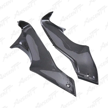 Carbon Fiber Instrument Side Panels (Pair) for Suzuki GSX1300R Hayabusa 2021-2025, 2x2 Twill Weave (Glossy)