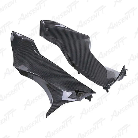 Carbon Fiber Instrument Side Panels (Pair) for Suzuki GSX1300R Hayabusa 2021-2025, 2x2 Twill Weave (Glossy)